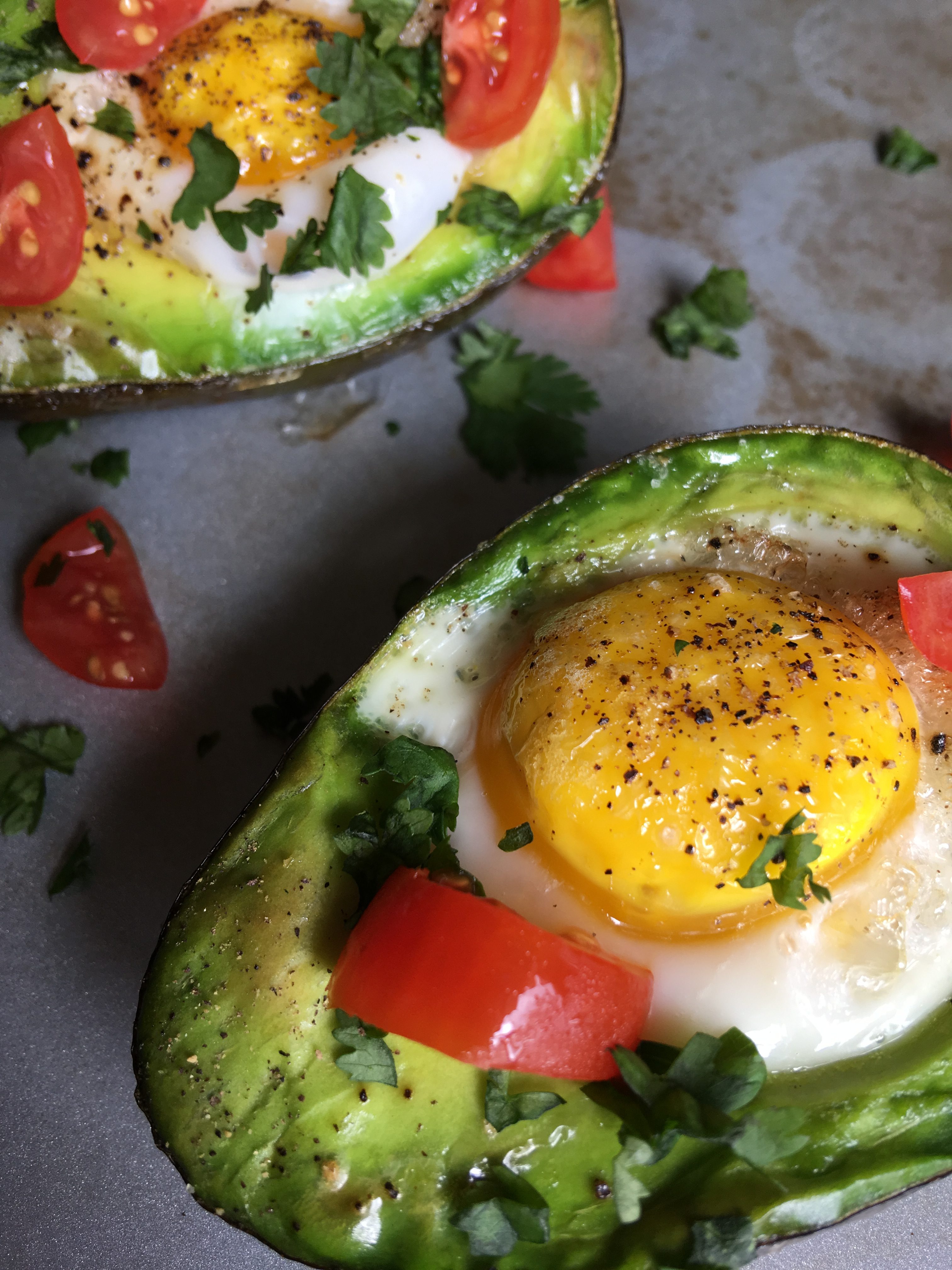 Breakfast Avocado Egg Bake * The Well Dressed Kitchen
